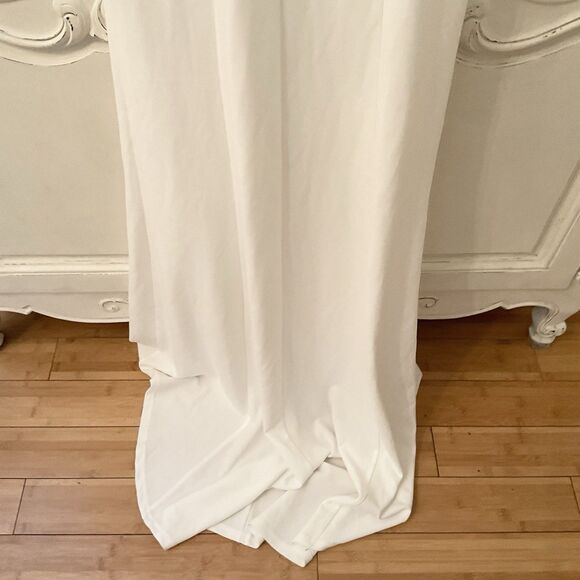 Lulus Blessed Romance Dress Women's M White Sleeveless Mermaid Maxi Button NWT - Picture 12 of 16